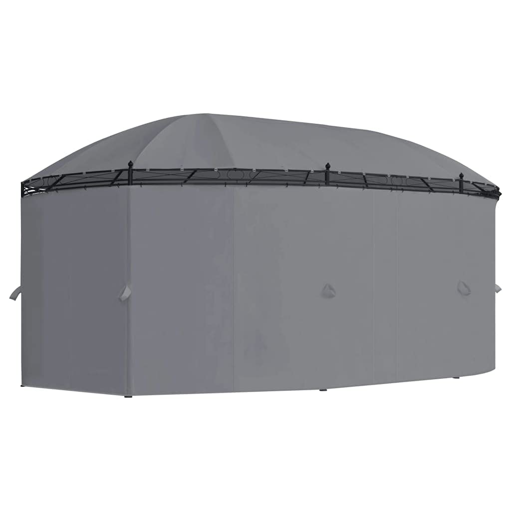 Gazebo with Curtains, Party Tent, Canopy Tent, 204.7"x137.4"x100.4" Anthracite S6570