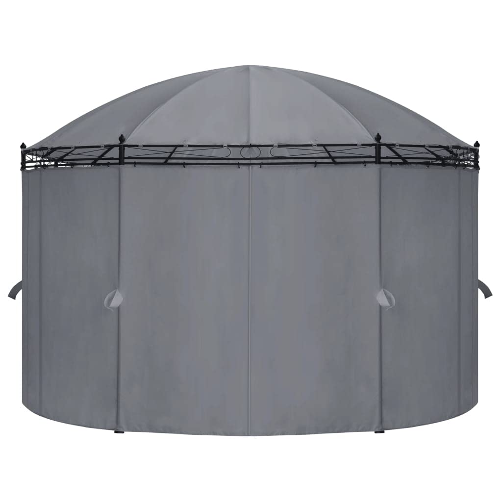Gazebo with Curtains, Party Tent, Canopy Tent, 204.7"x137.4"x100.4" Anthracite S6570