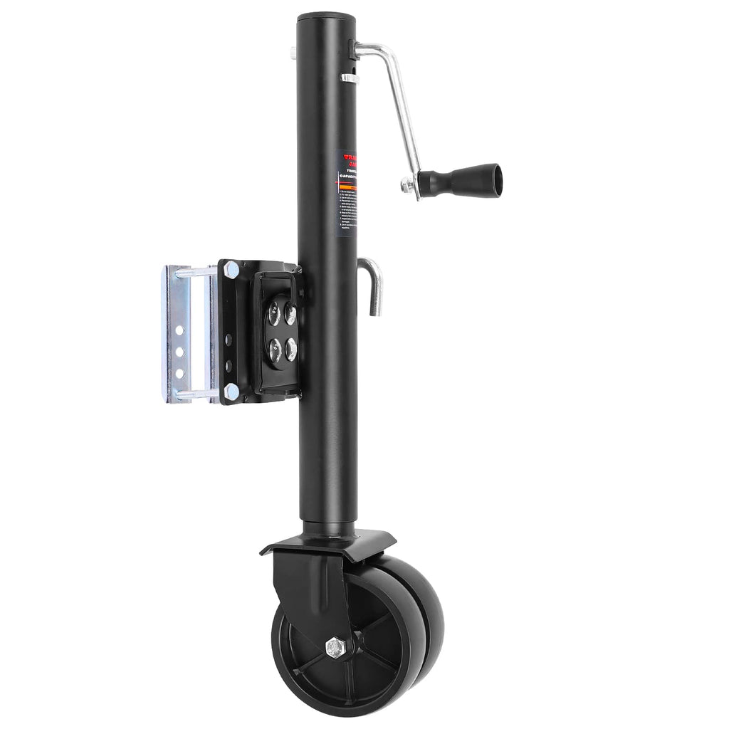 2000 lbs Dual Wheel Trailer Jack with 6" Caster Wheels D361