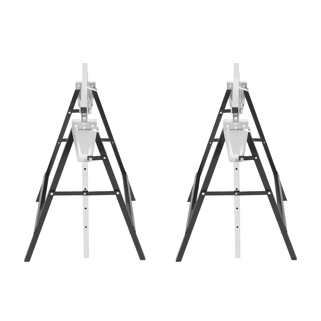 Foldable Steel 2 Pack Adjustable Height Saw Horses T985