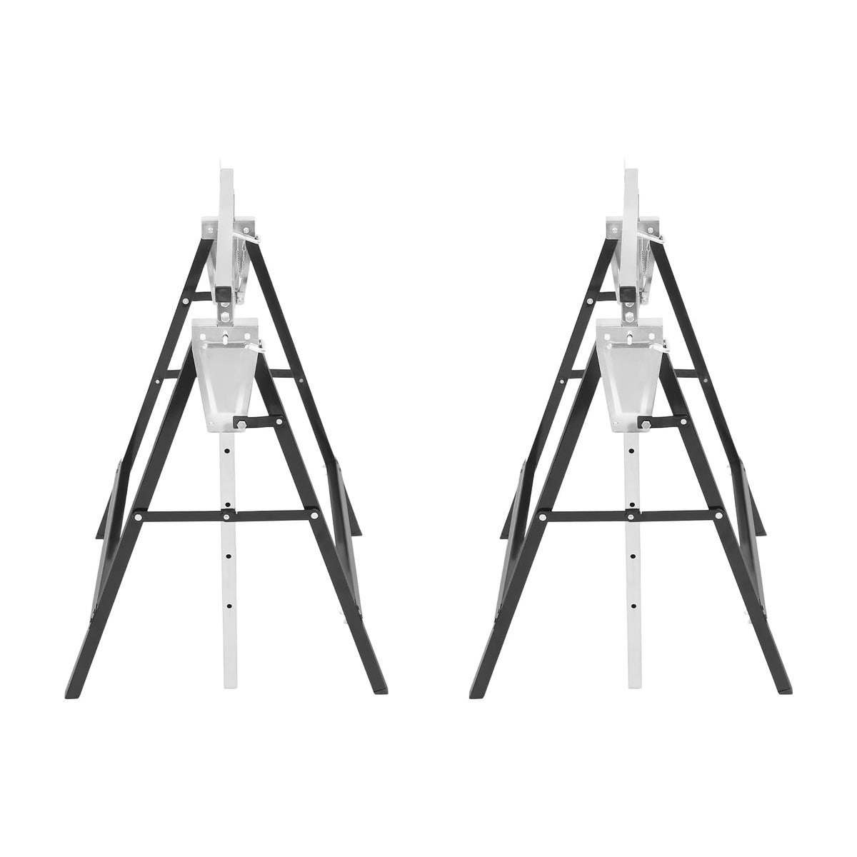Foldable Steel 2 Pack Adjustable Height Saw Horses T985