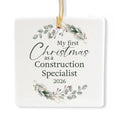 Ceramic 3-inch Square Ornament T7957