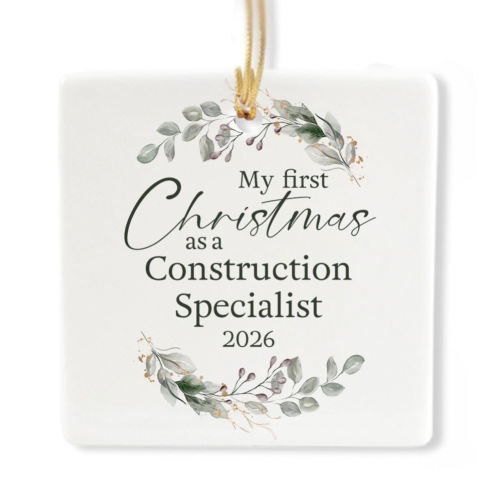 Ceramic 3-inch Square Ornament T7957