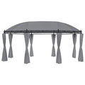 Gazebo with Curtains, Party Tent, Canopy Tent, 204.7"x137.4"x100.4" Anthracite S6570