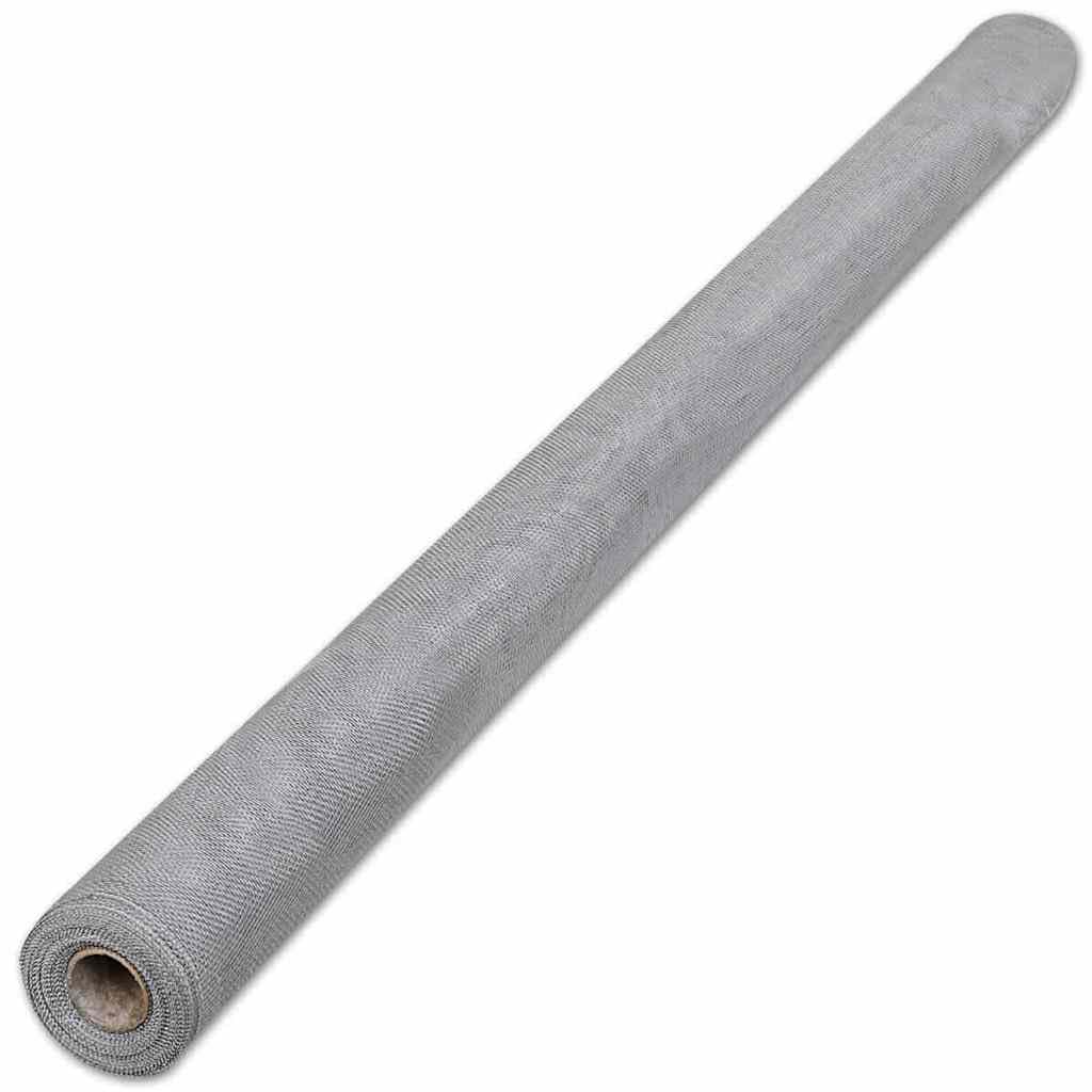 Aluminum Mesh Screen 39.4x196.9 Inch Silver Mesh Roll Z1679