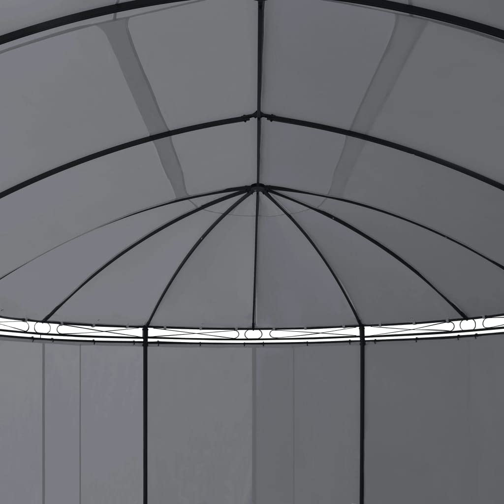 Gazebo with Curtains, Party Tent, Canopy Tent, 204.7"x137.4"x100.4" Anthracite S6570