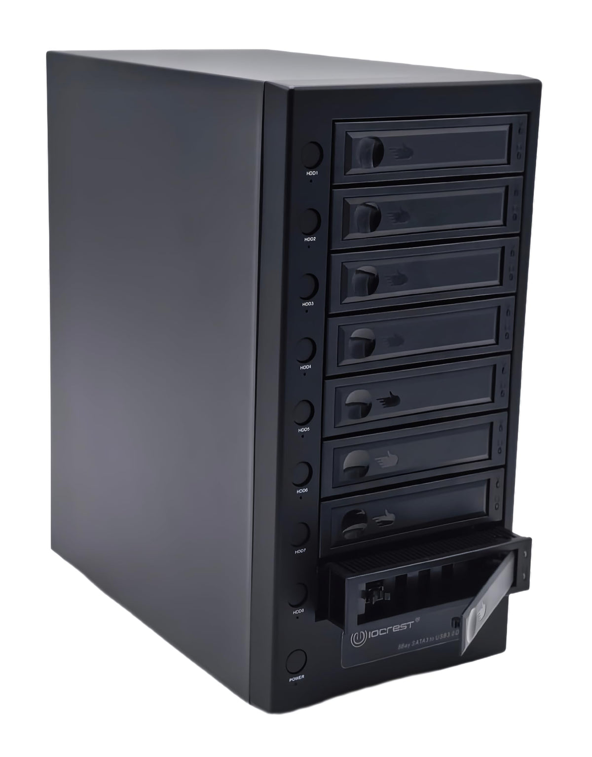 USB 4.0 40Gbps Type-C 8 Bay 2.5 Inch and 3.5 Inch SATA Hard Drive Enclosure D296668