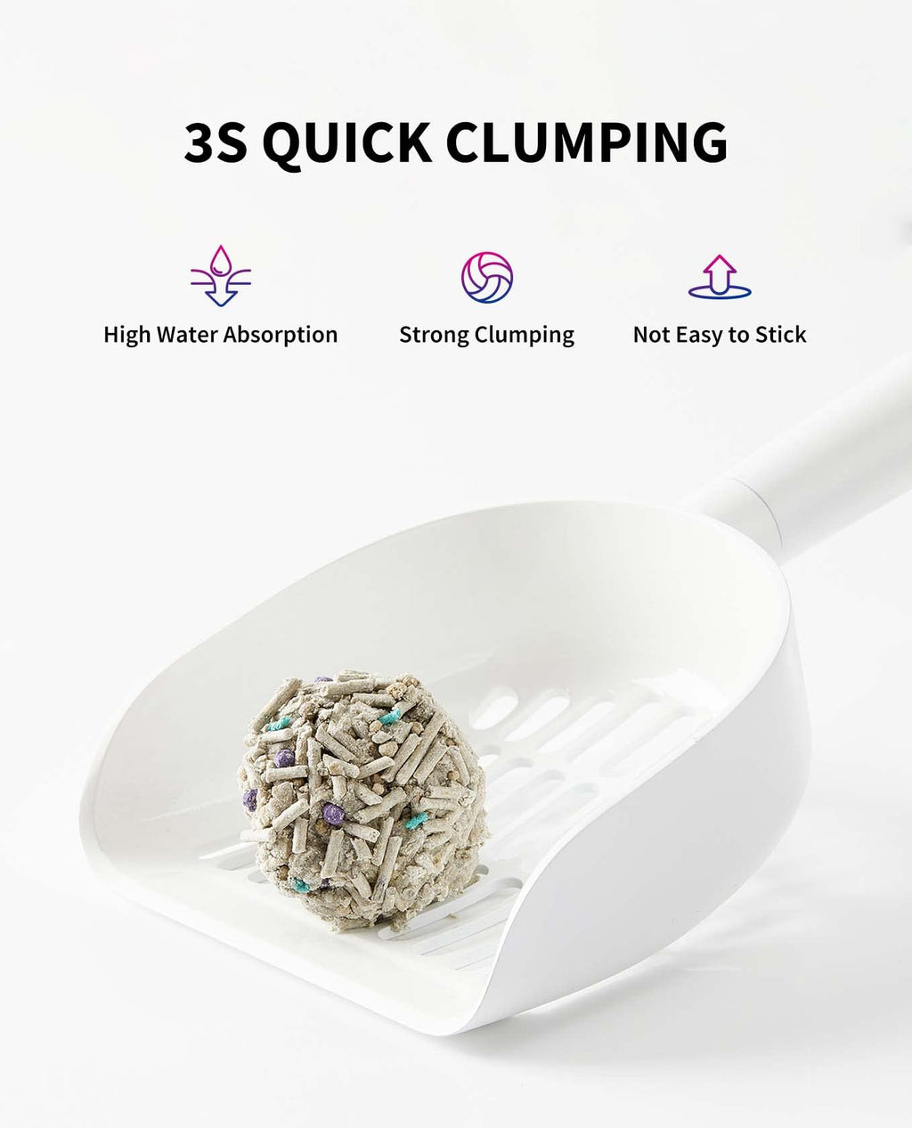 Mixed Cat Litter Fast Clumping Flushable Ultra Absorbent 7.9lb×2 Bags Y729