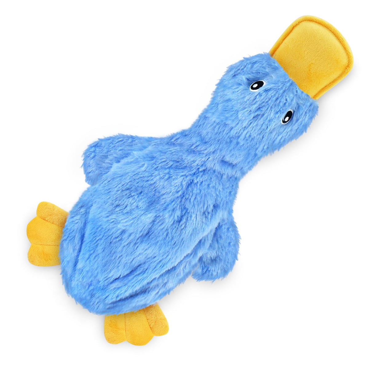 Interactive Squeaky Dog Toy Crinkle Duck Blue V396