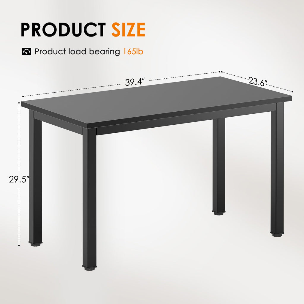 39 inches Black Computer Desk I66683