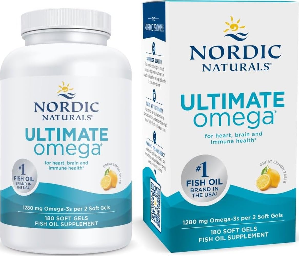 Omega-3 Fish Oil 1280mg 180 Count J66142