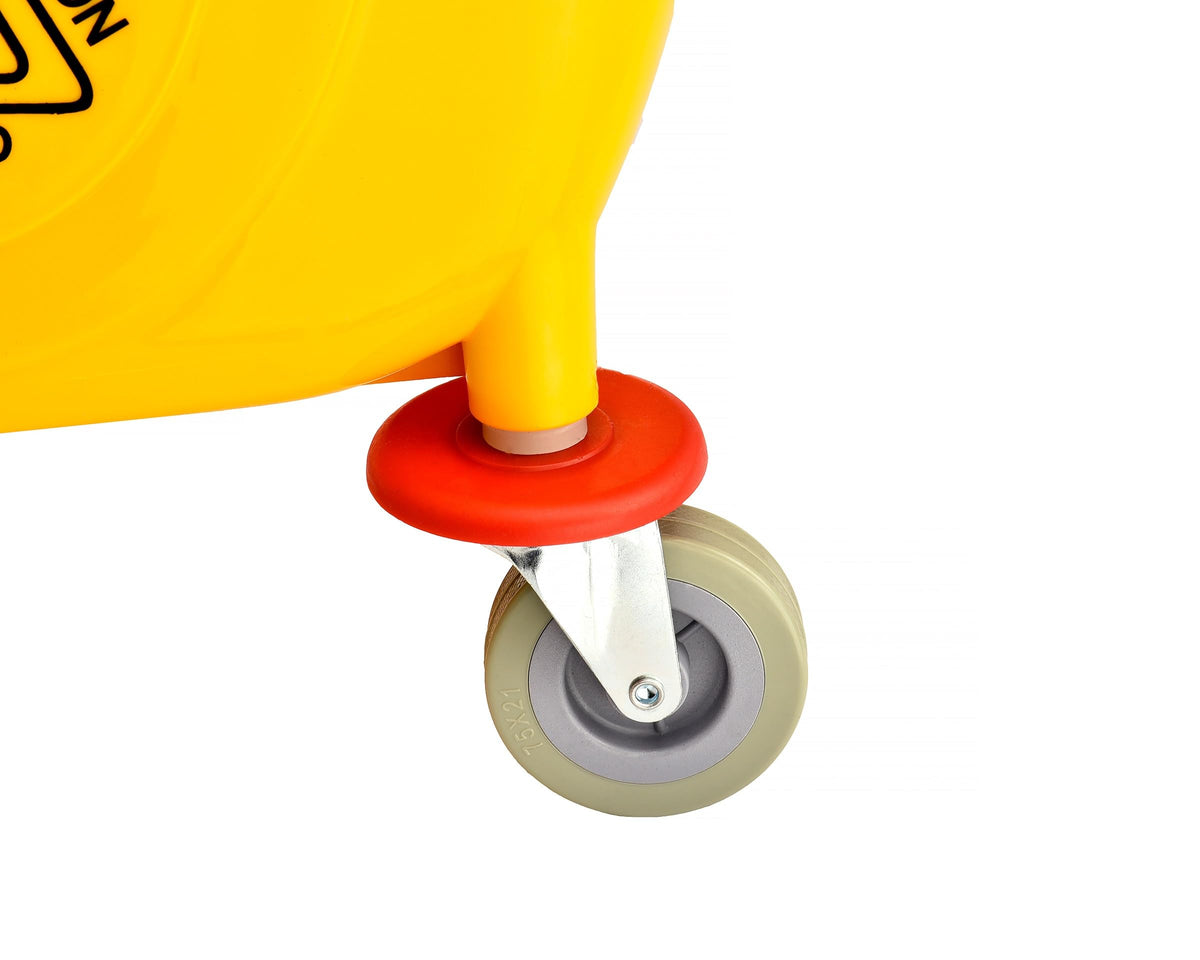 35 qt. Yellow Mop Bucket on Wheels H61708