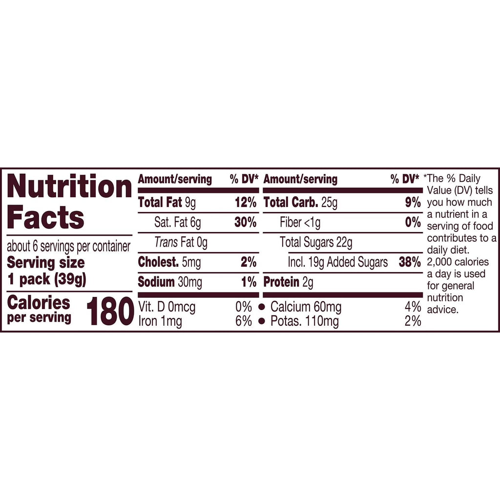 Milk Chocolate with Caramel Candy Bars, 1.4 oz, 6 pack B61227