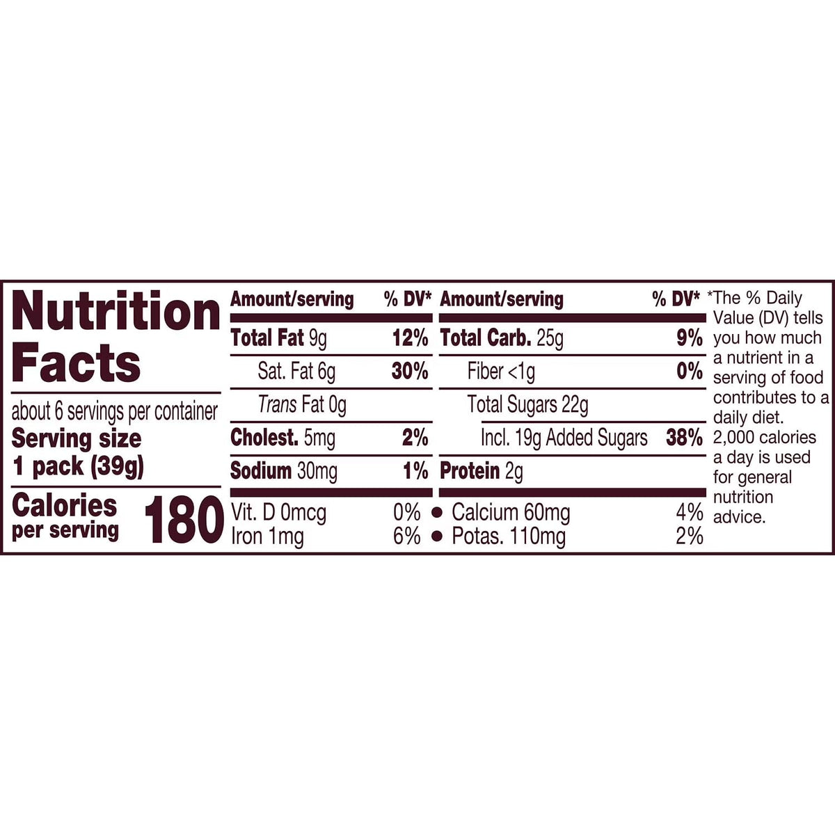 Milk Chocolate with Caramel Candy Bars, 1.4 oz, 6 pack B61227