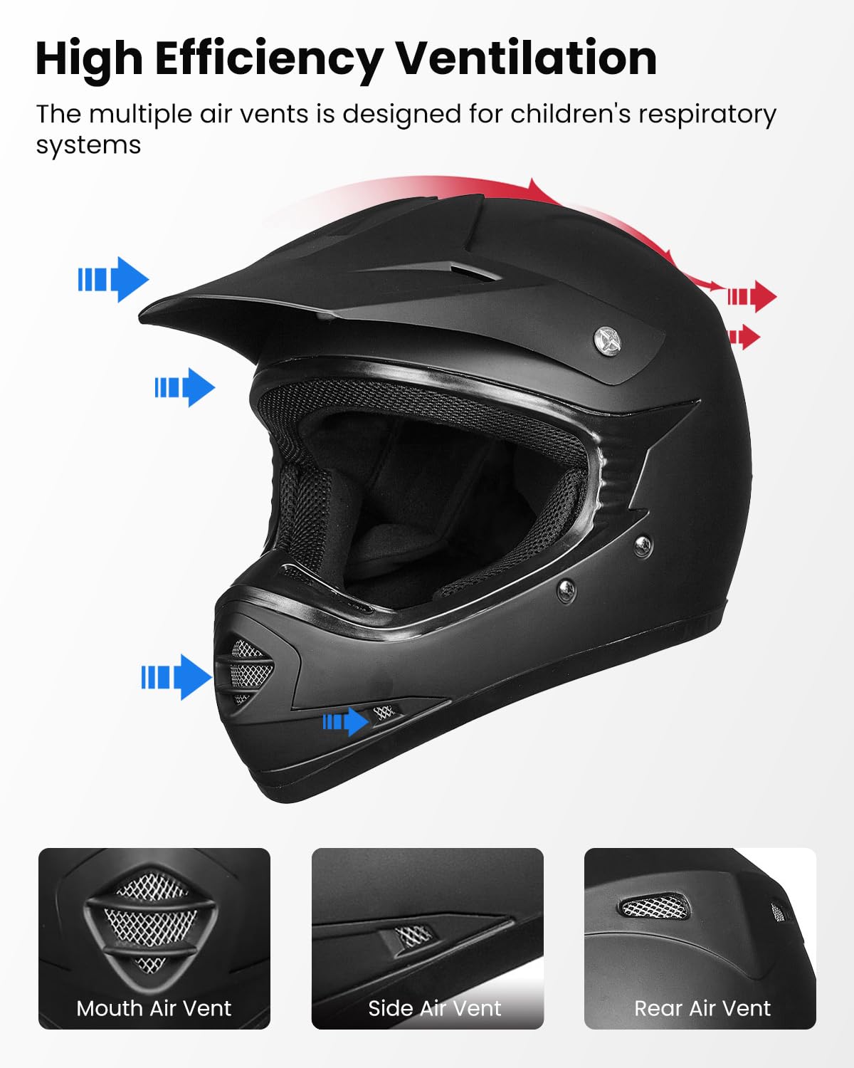 Kids Full-Face Dirt Bike Helmet S903