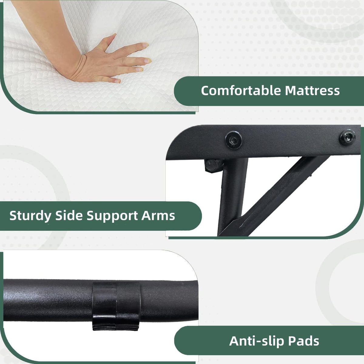 Folding Bed with Mattress I3120