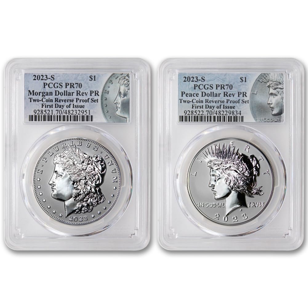 American Silver Morgan and Peace Dollar $1 H13959