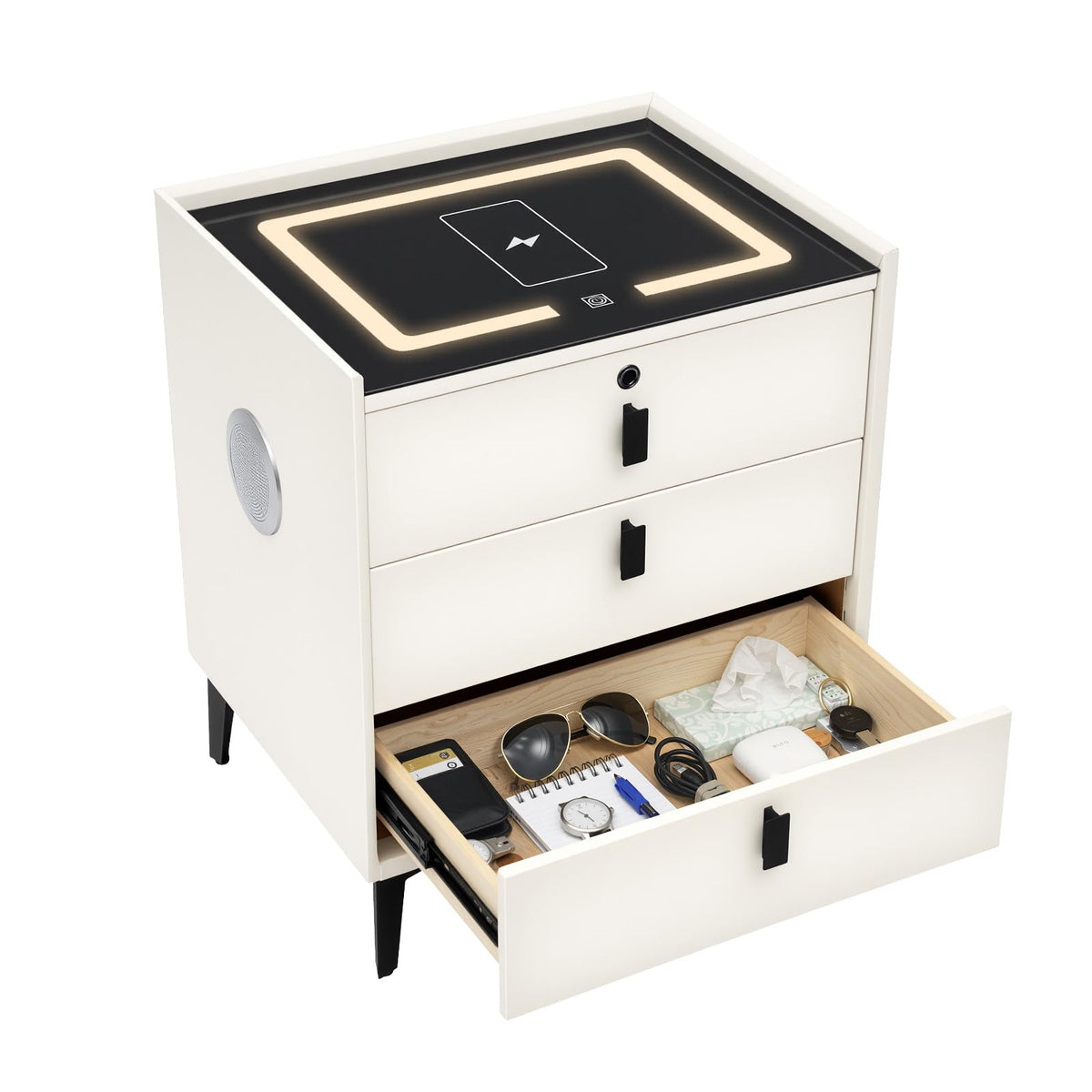 3 Drawers Nightstand V794