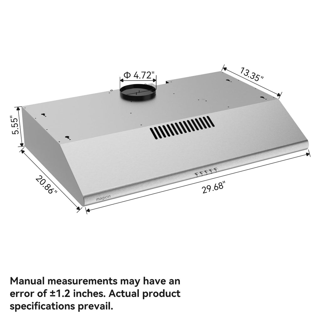 30″ Convertible Under Cabinet Range Hood R7433