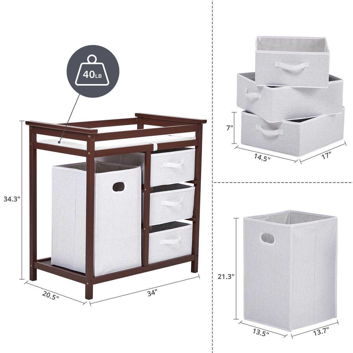 Wooden Baby Changing Table Z95342