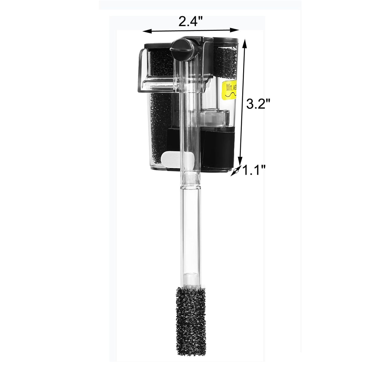 Aquarium Hang on Power Filter 3 Gallon 65GPH G796