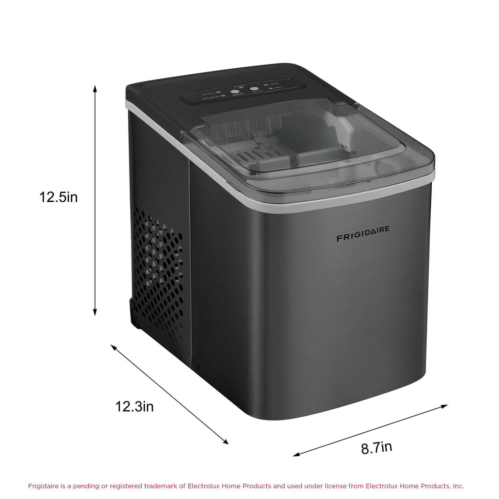 Portable 26 lb per Day Bullet Ice Maker Machine Black Stainless Steel M5357