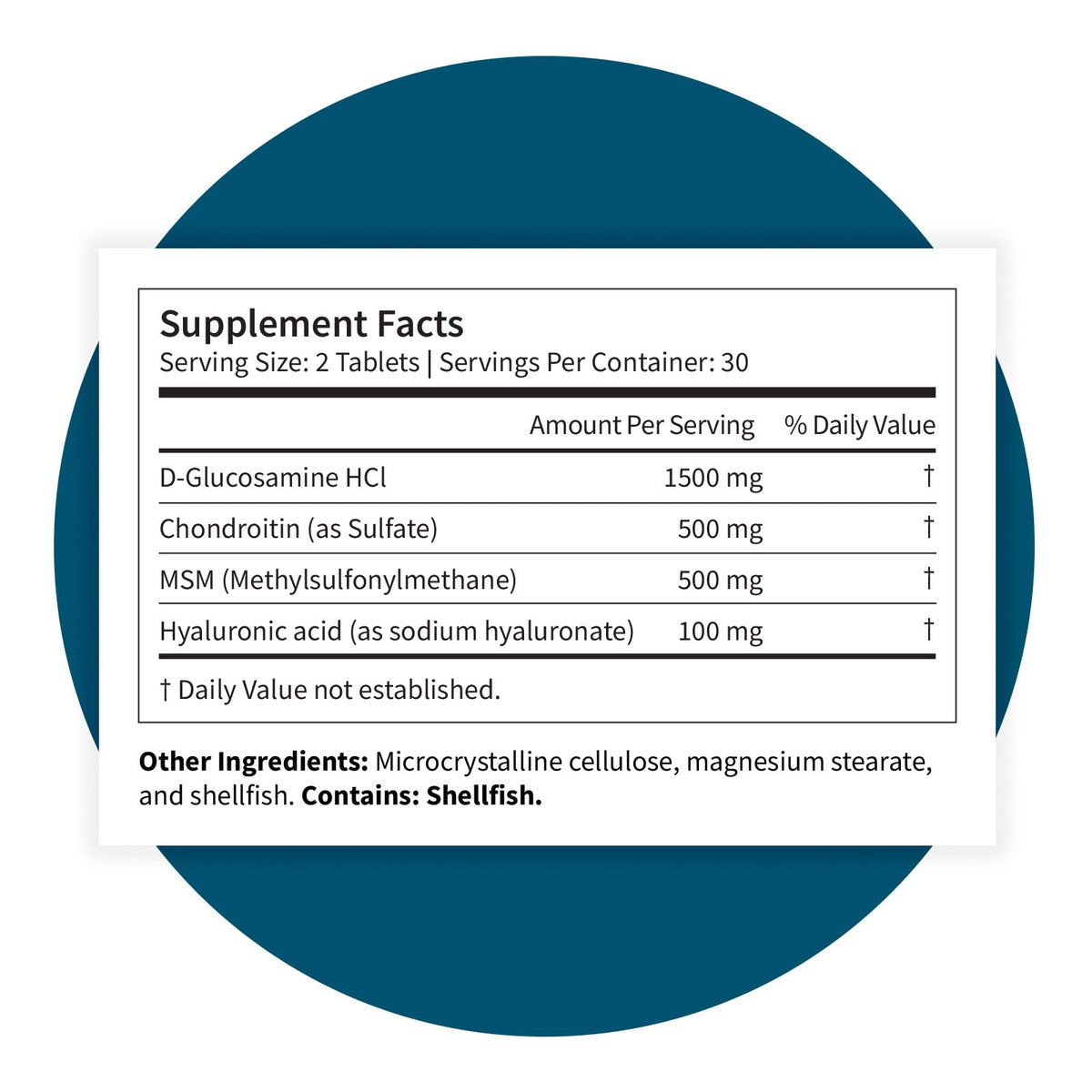 Glucosamine Chondroitin Complex 60 Tablets C336449