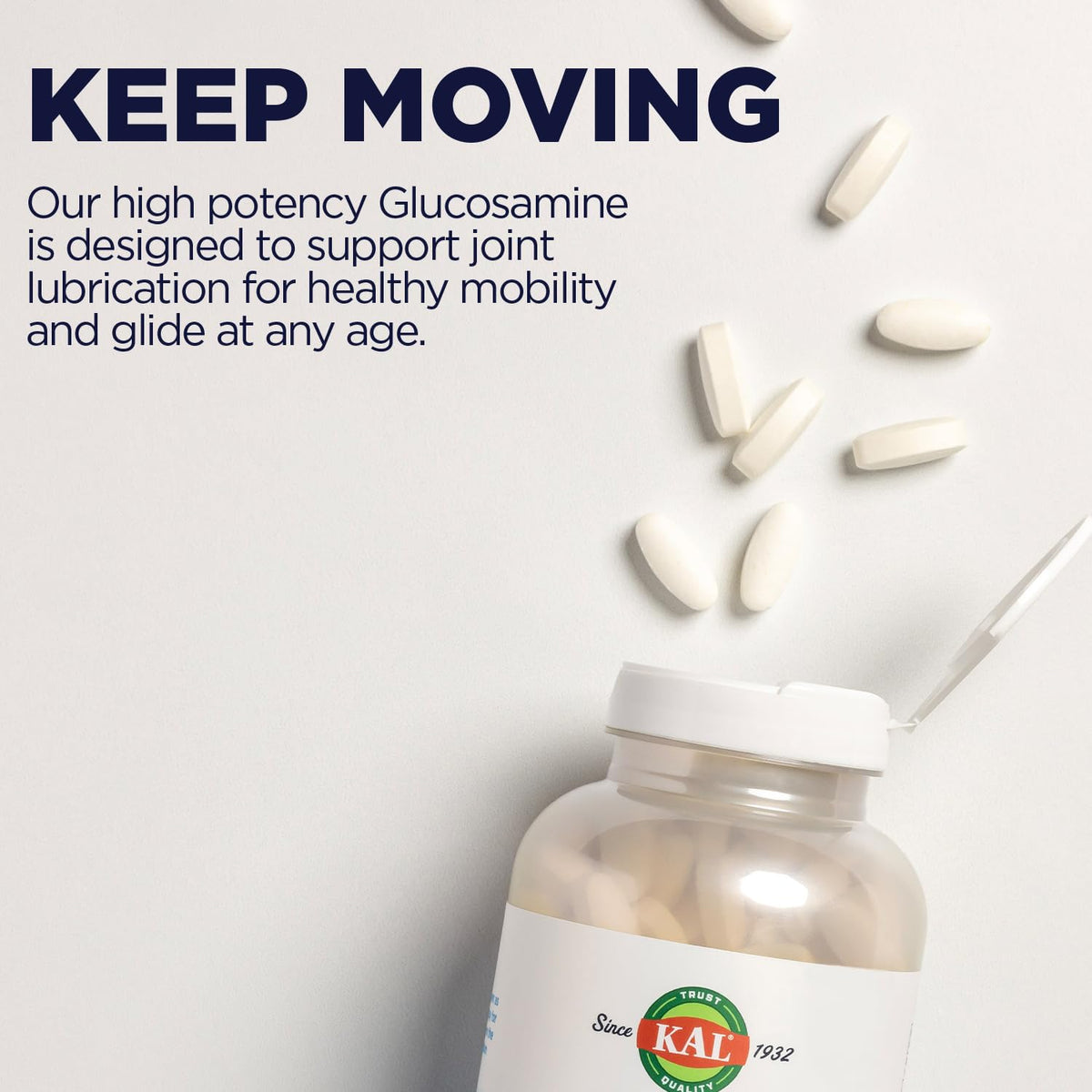 Vegetarian Glucosamine 1000 mg Joint Health Supplement 60 Tablets S59630