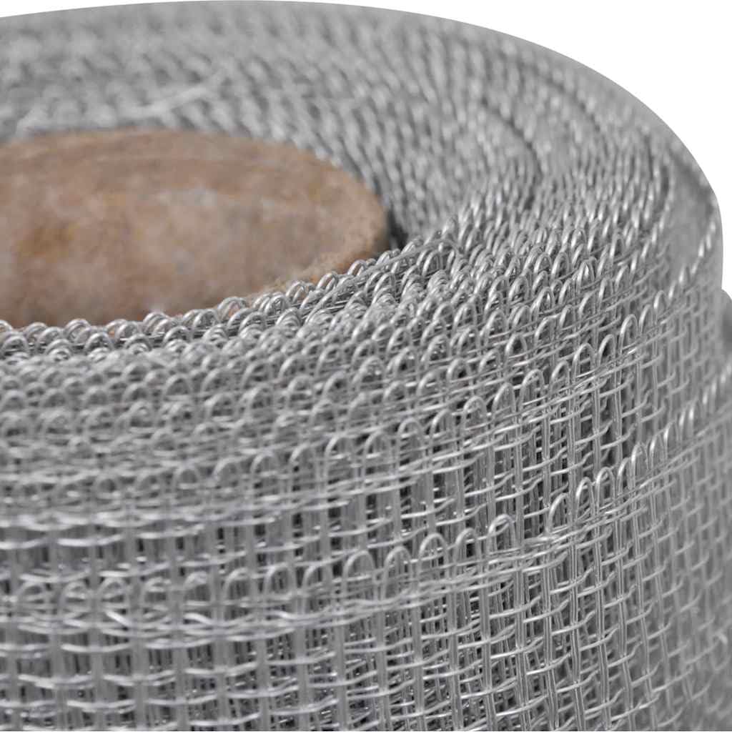 Aluminum Mesh Screen 39.4x196.9 Inch Silver Mesh Roll Z1679