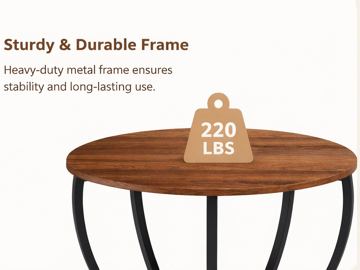 Round Coffee Table with Storage I6818