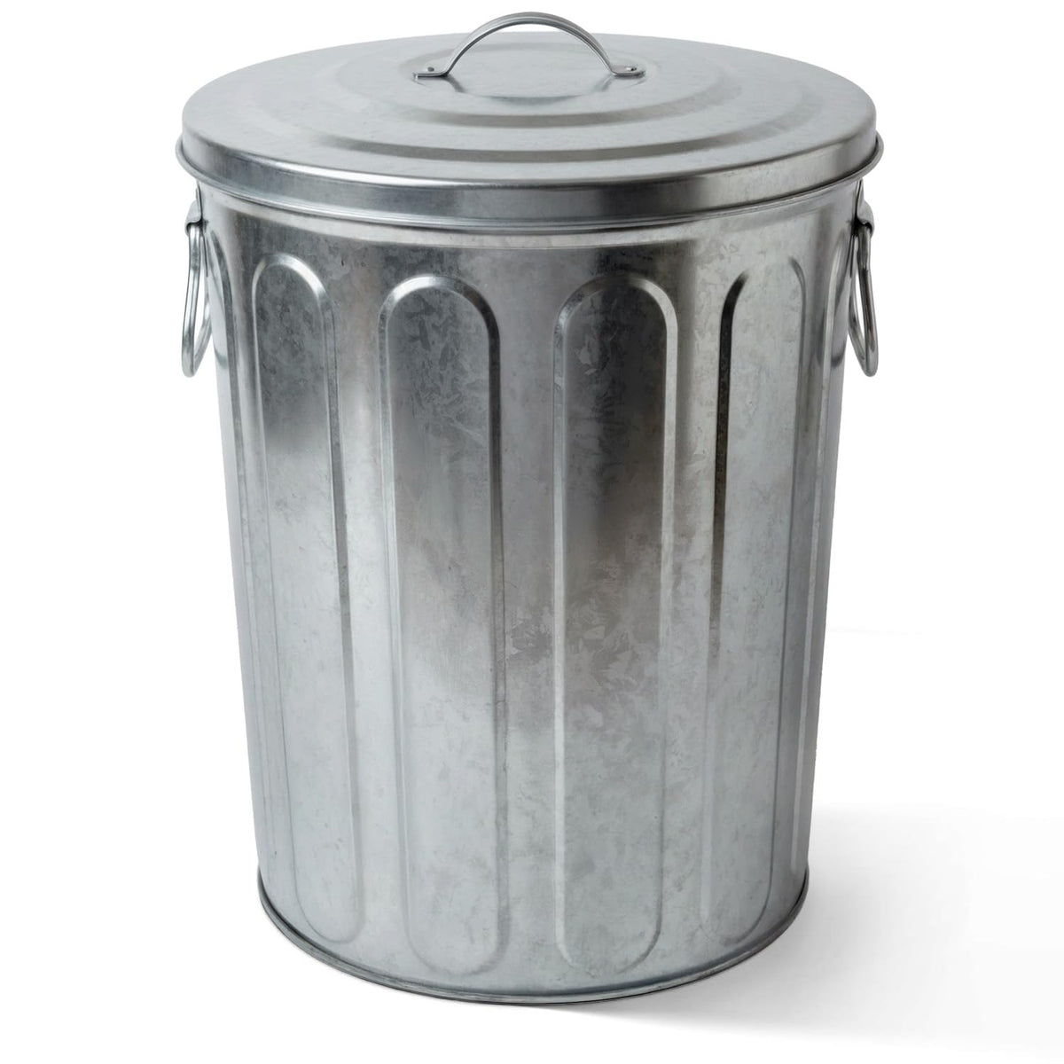 5 Gallon Metal Trash Can with Lid K7773