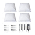 4 Pack 14 x 14 White RV Roof Vent Cover S6545