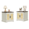 24" Farmhouse End Tables Set of 2 with LED U92797