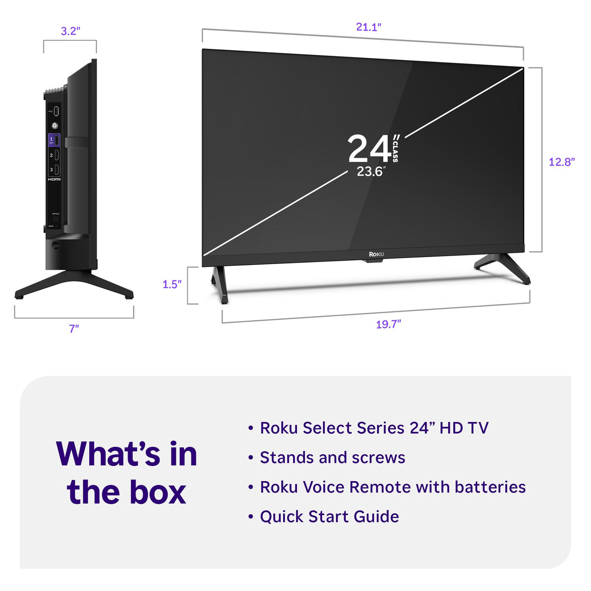24-Inch 720p HD LED Smart TV B187