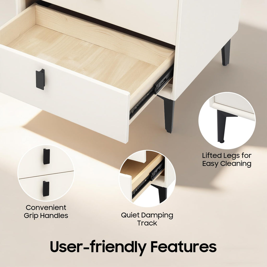 3 Drawers Nightstand V794
