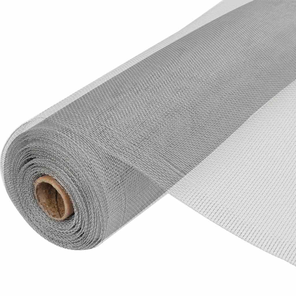 Aluminum Mesh Screen 39.4x196.9 Inch Silver Mesh Roll Z1679