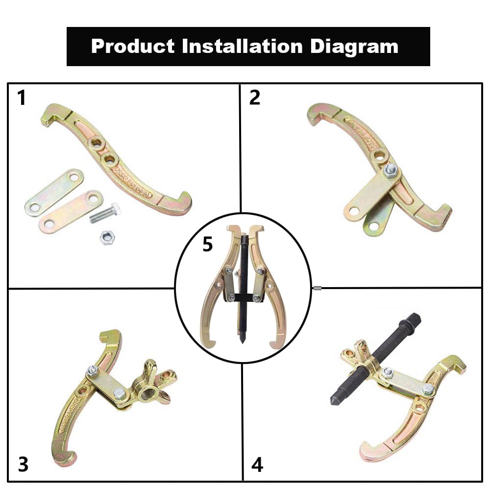 3 Jaw Gear Puller with Reversible Jaws C9229