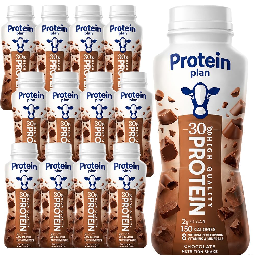 Chocolate High Protein Shake 30g Protein 12 Pack Bottles H789437