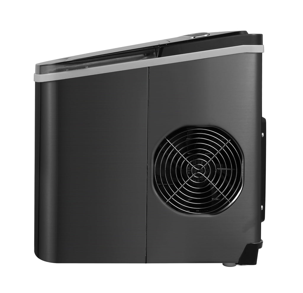 Portable 26 lb per Day Bullet Ice Maker Machine Black Stainless Steel M5357