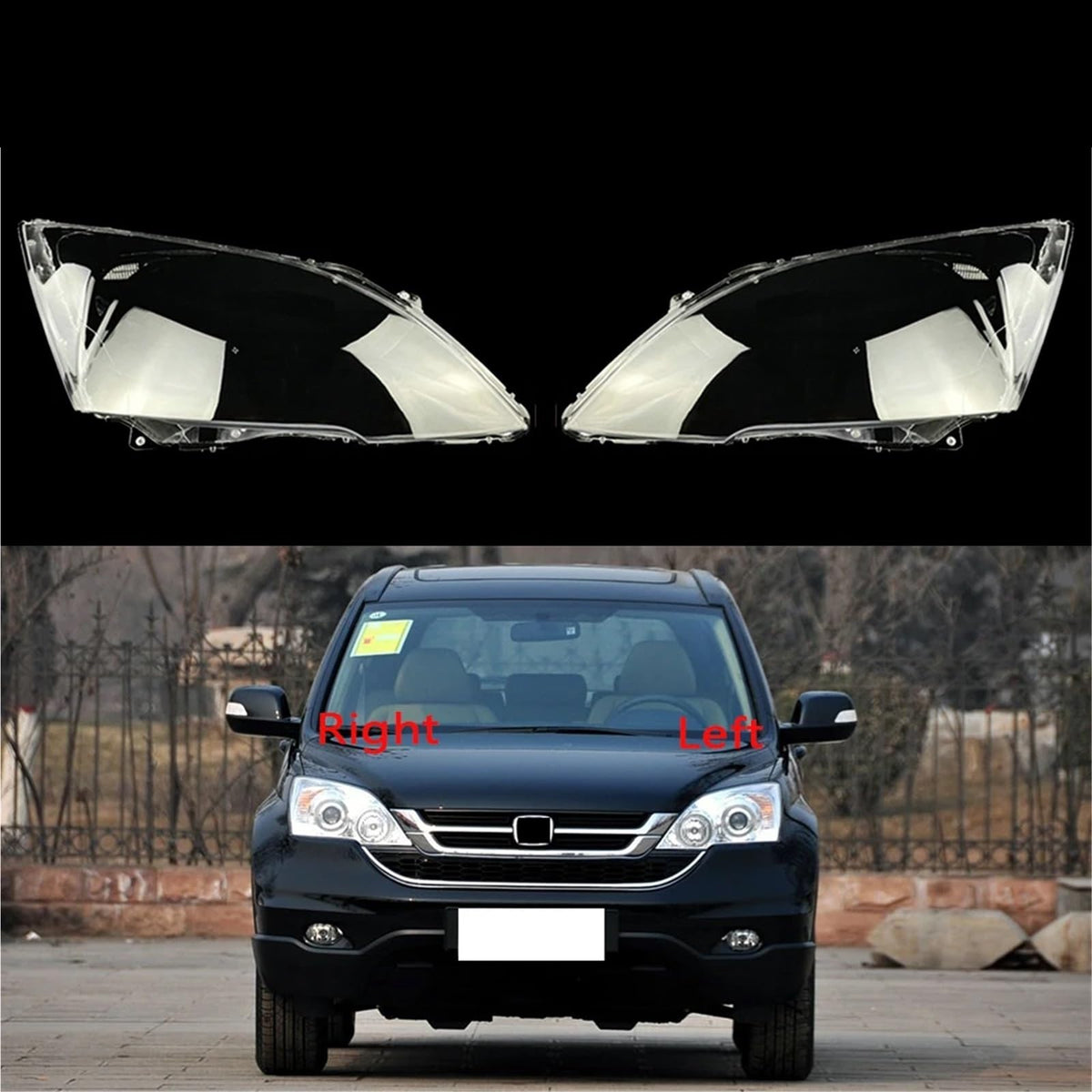 Clear Headlight Cover Lamp Lens Shell (A Pair) H285