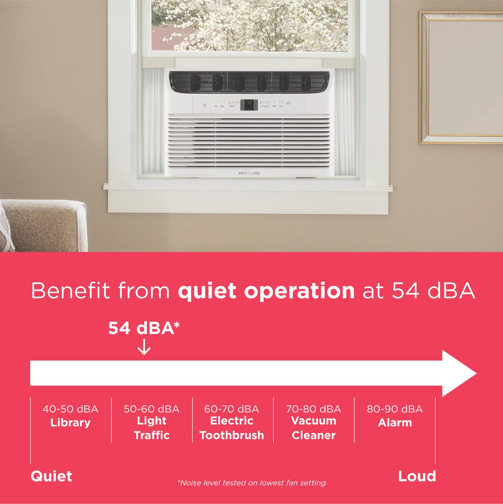 8,000 BTU White Window Air Conditioner with Remote Control W4630