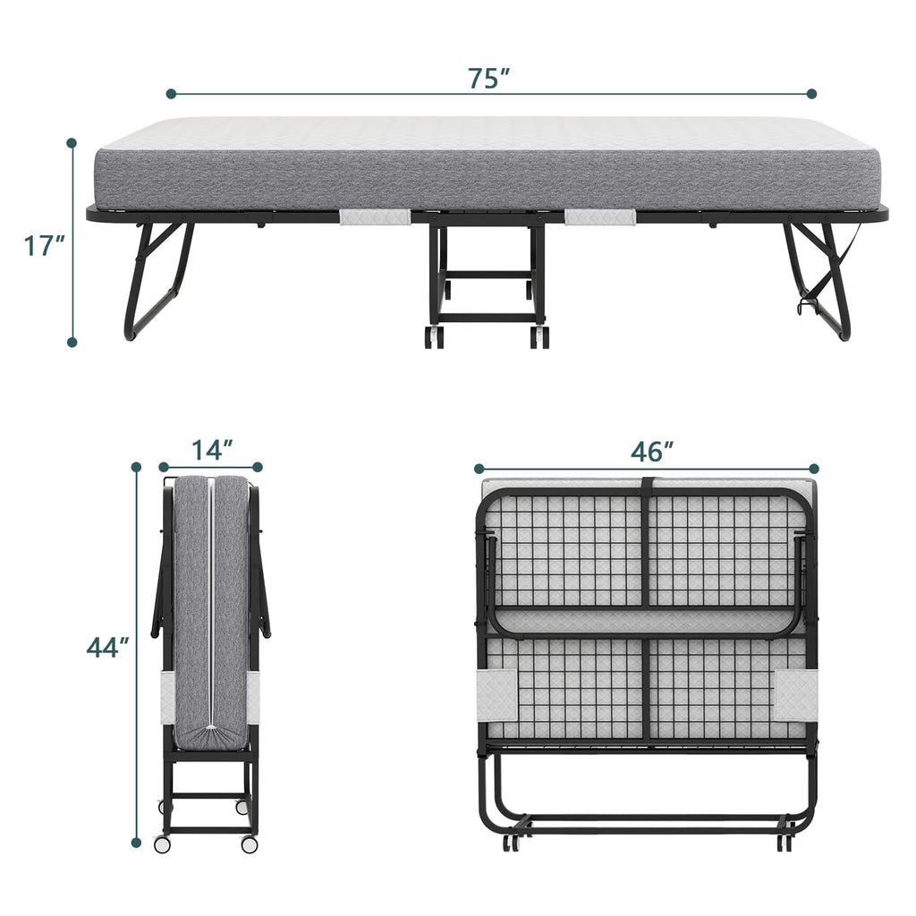 Folding Bed with Mattress I3120