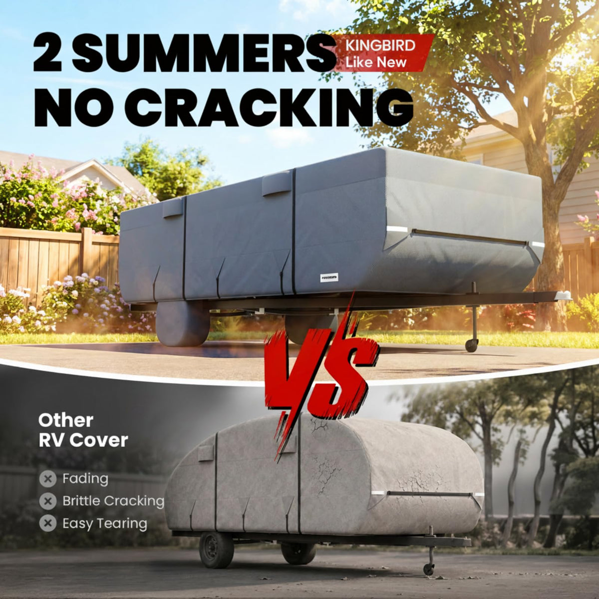 RV Cover Fits 14-16ft Pop Up Folding Campers D284047