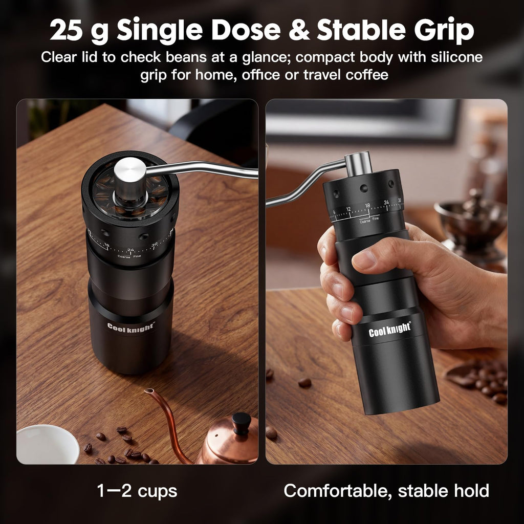 Manual Coffee Grinder 25g Capacity Aluminum Body V82699