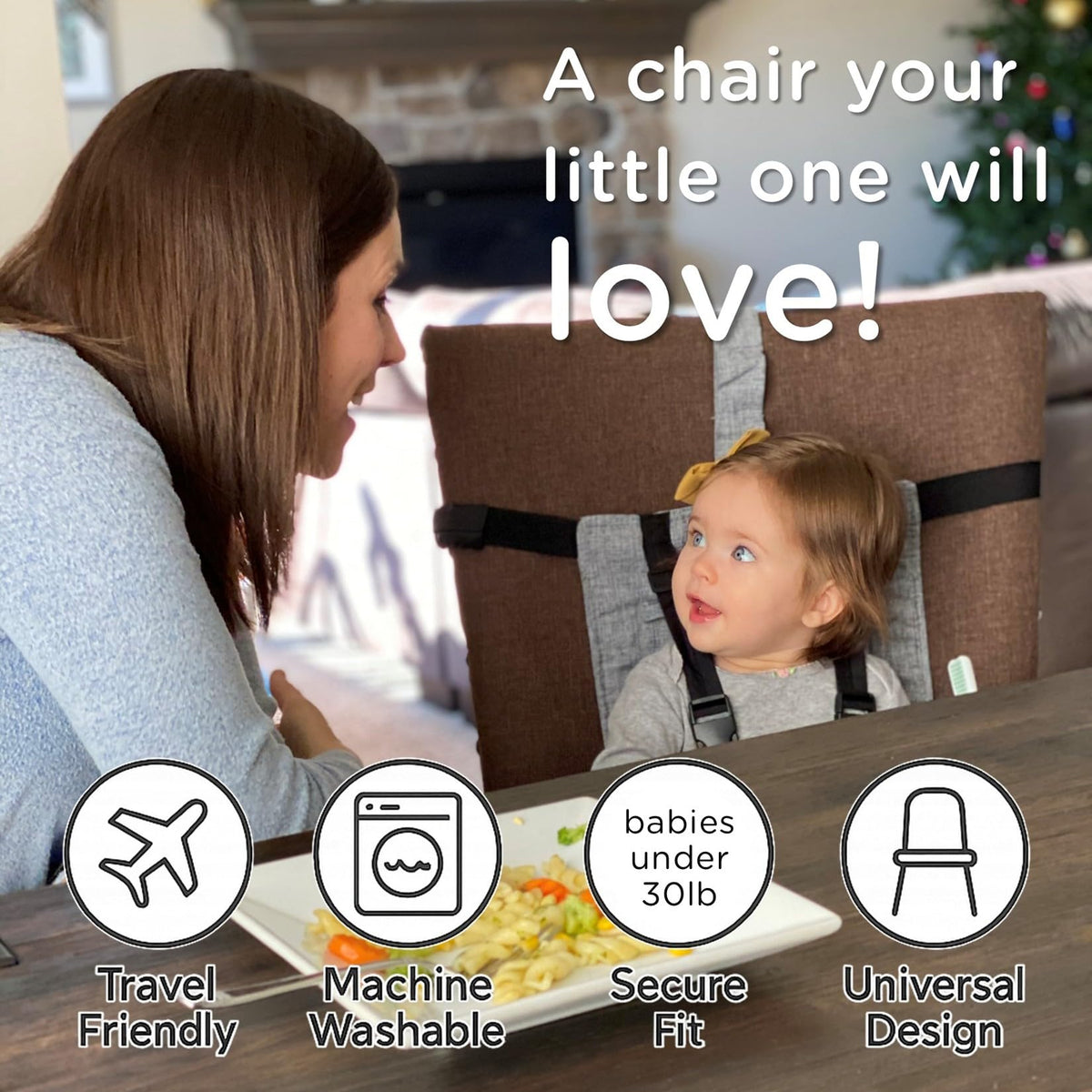 Compact Travel High Chair Portable Baby Harness Seat B19497