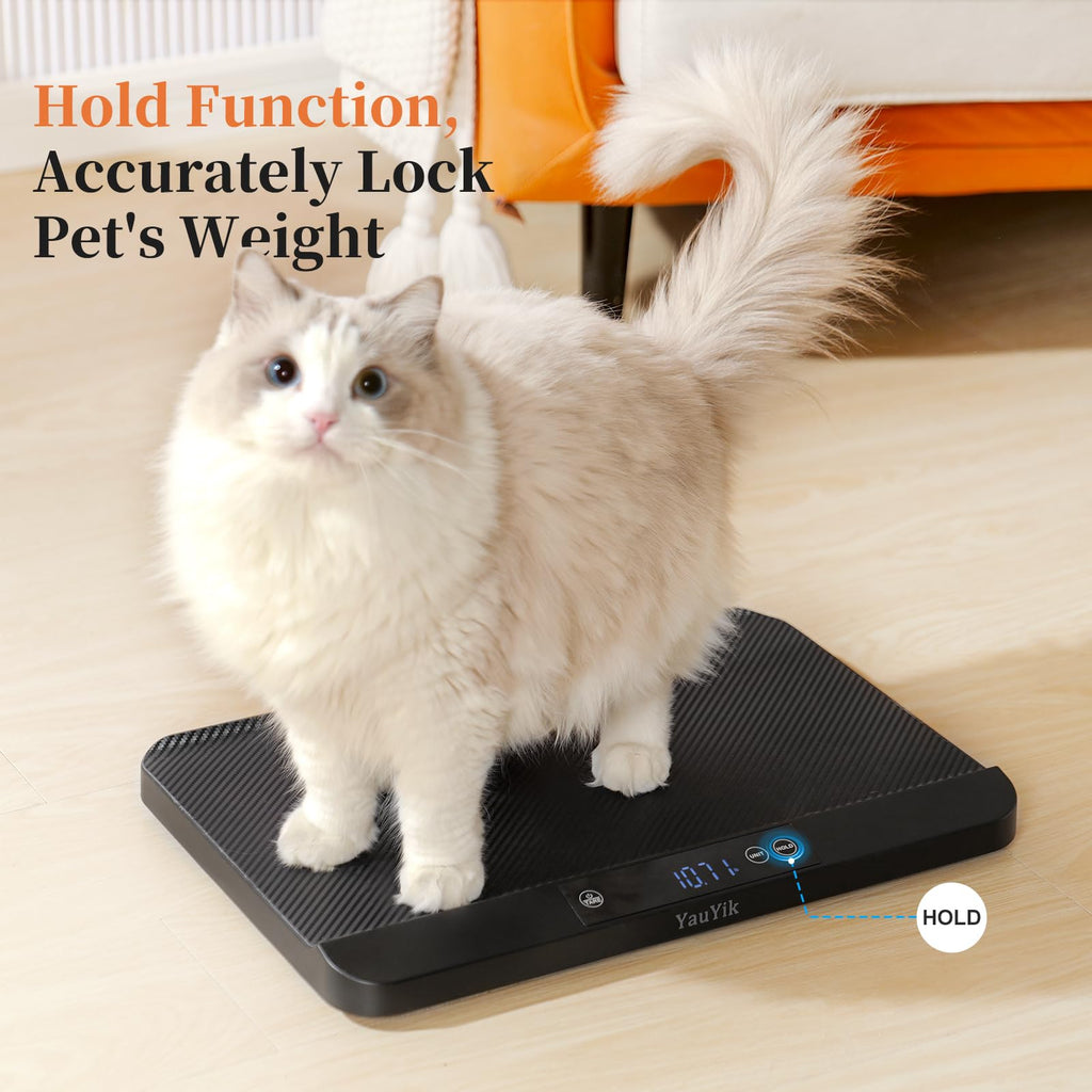 Digital Pet Scale with Non-Slip Mat, Up to 88lb, Black Z6235