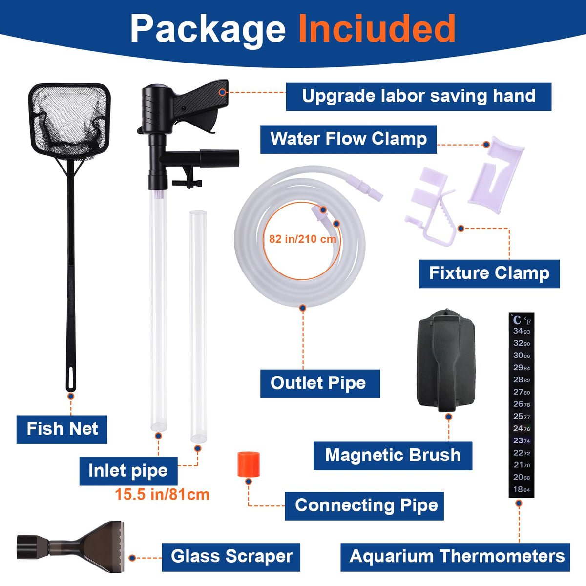 Aquarium Gravel Vacuum Cleaner Kit B5980