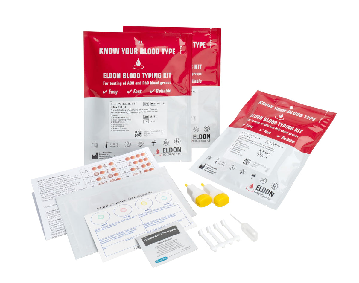 Blood Typing Kit 3 Test Pack V941041