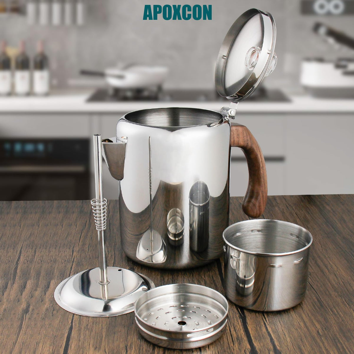 Coffee Percolator Pot Stainless Steel 8 Cup J2316