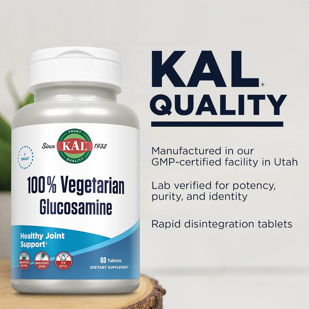 Vegetarian Glucosamine 1000 mg Joint Health Supplement 60 Tablets S59630